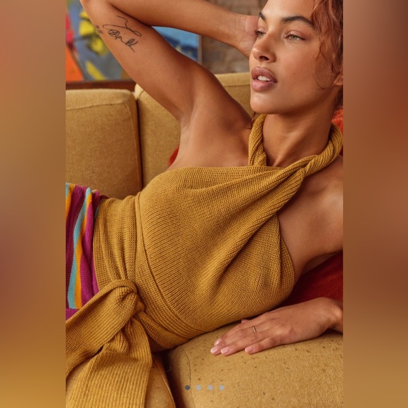 Free People Orchid Convertible Open Back Sweater Tank - Picture 3 of 8